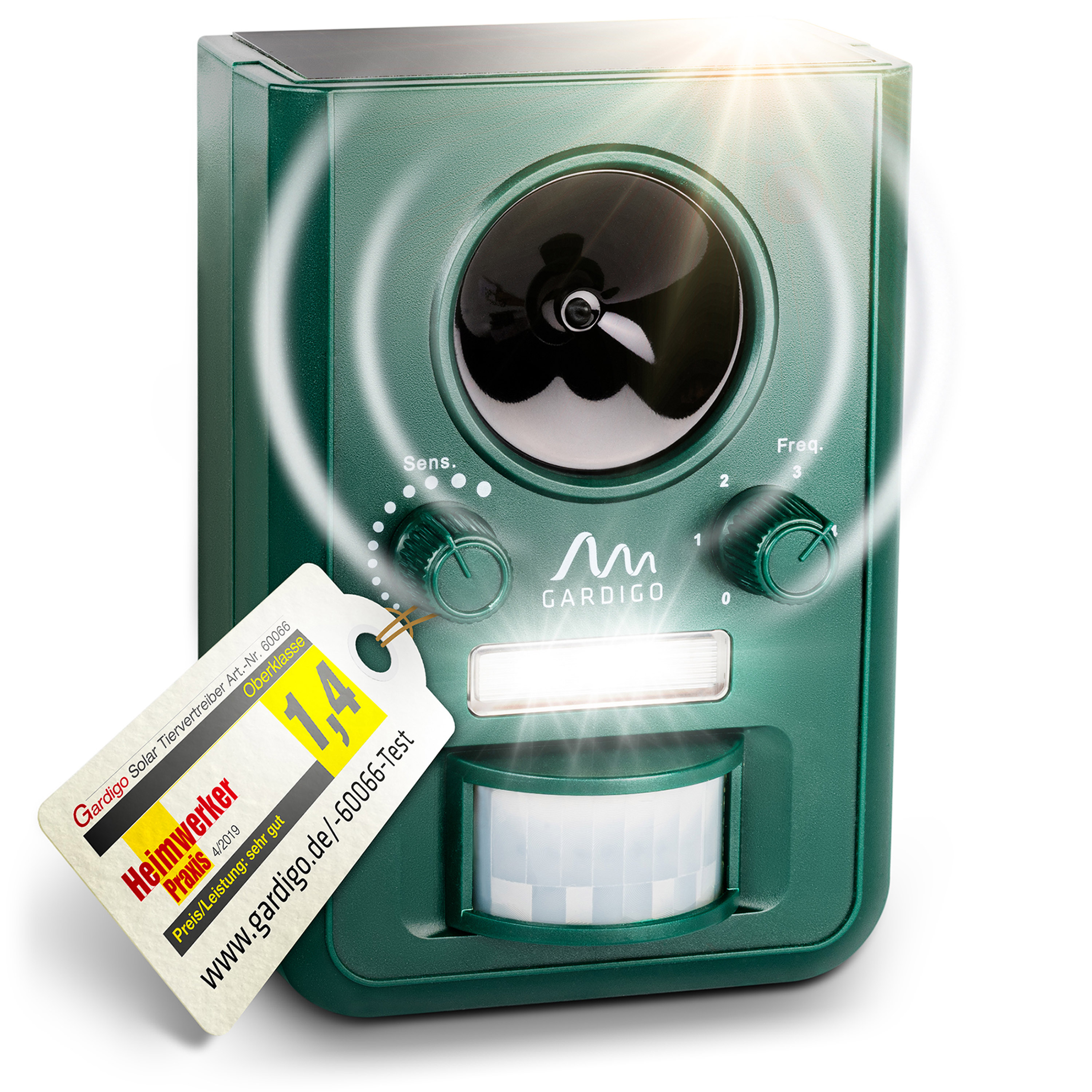 Repellente per Animali con Ultrasuoni Solare