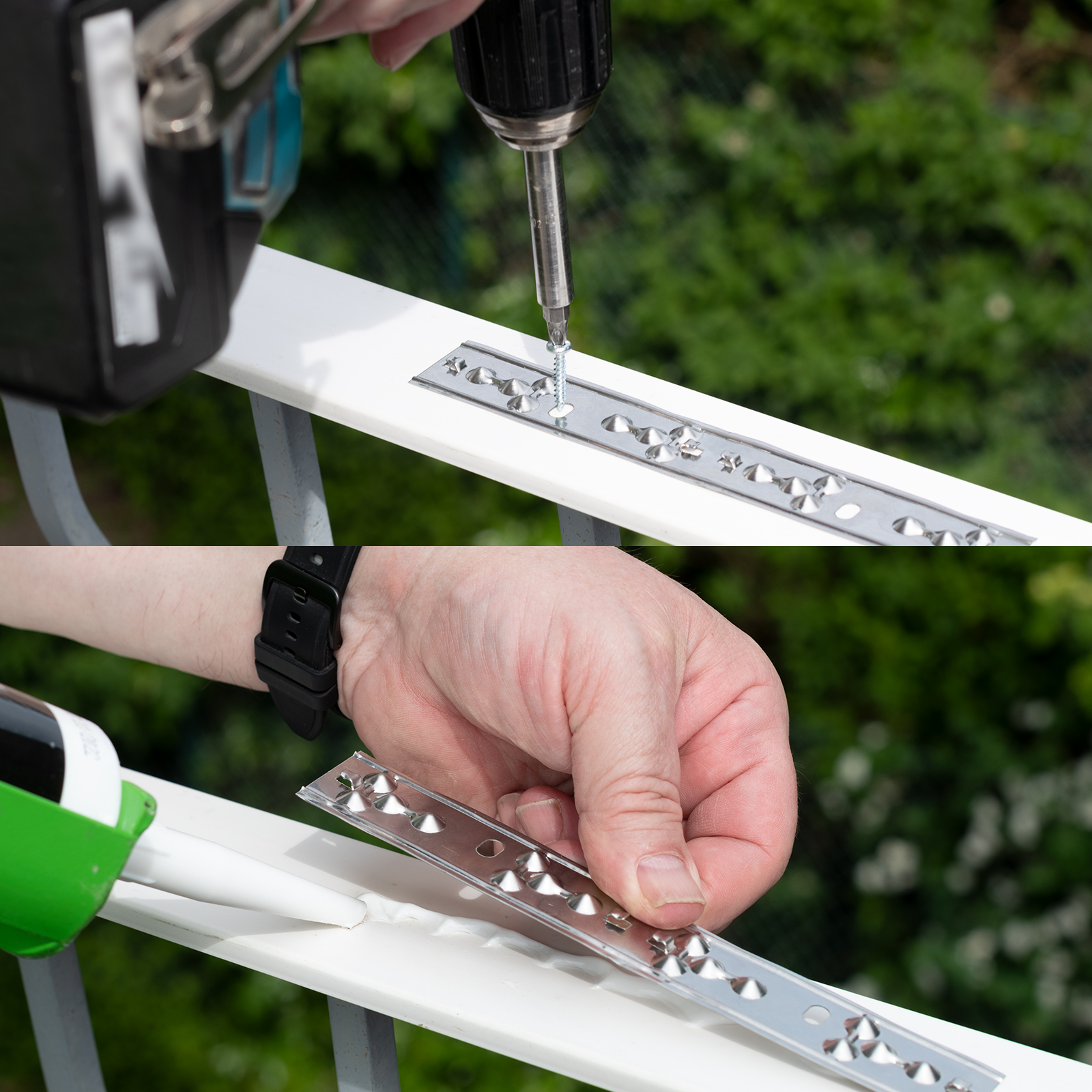 Schrauben oder kleben – beides ist möglich.