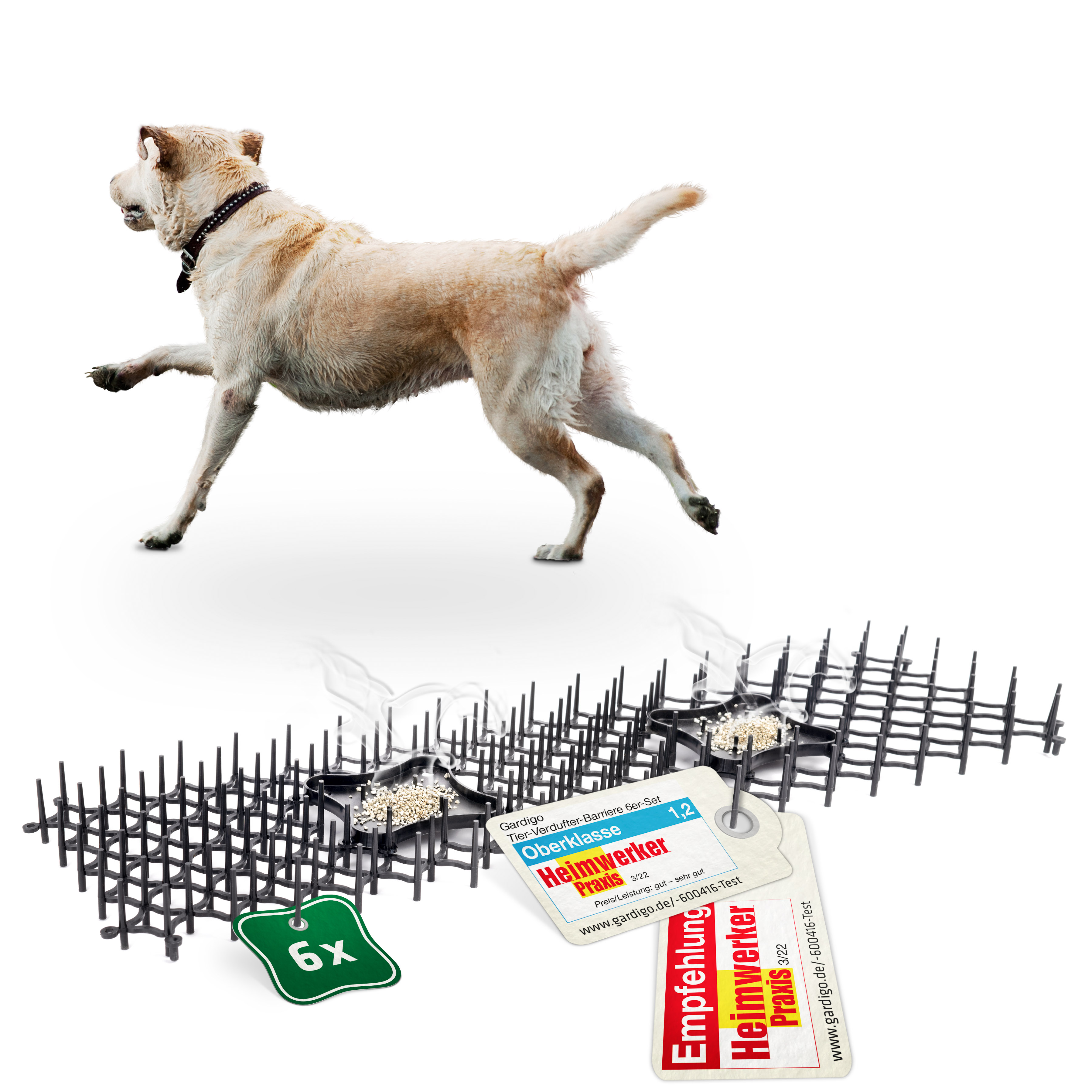 Barriera Repellente per Animali con Profumi Naturali - Set da 6 Pezzi