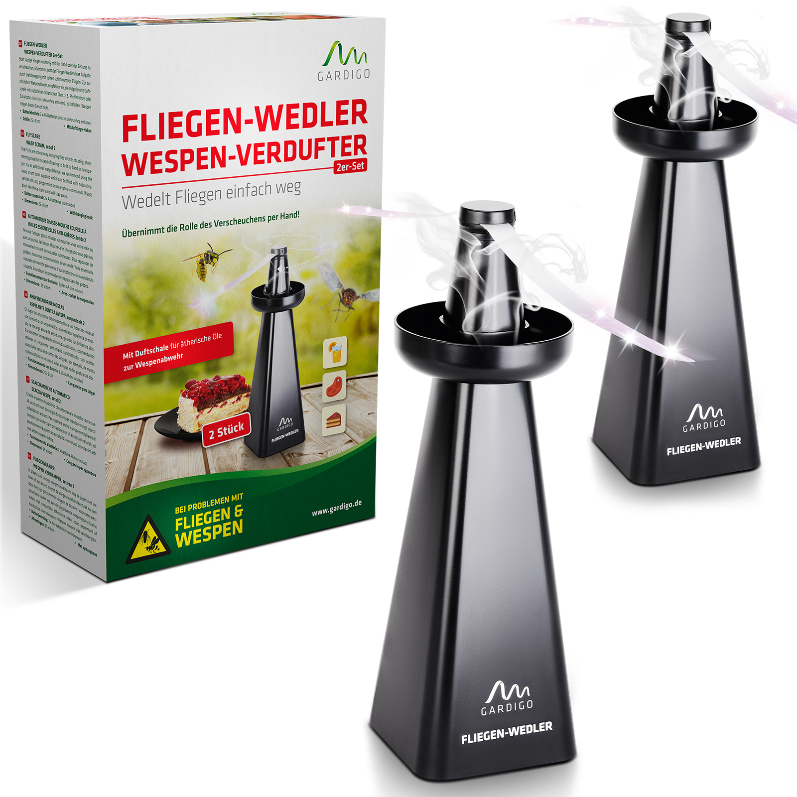 Repellente per Vespe e Mosche, Set da 2