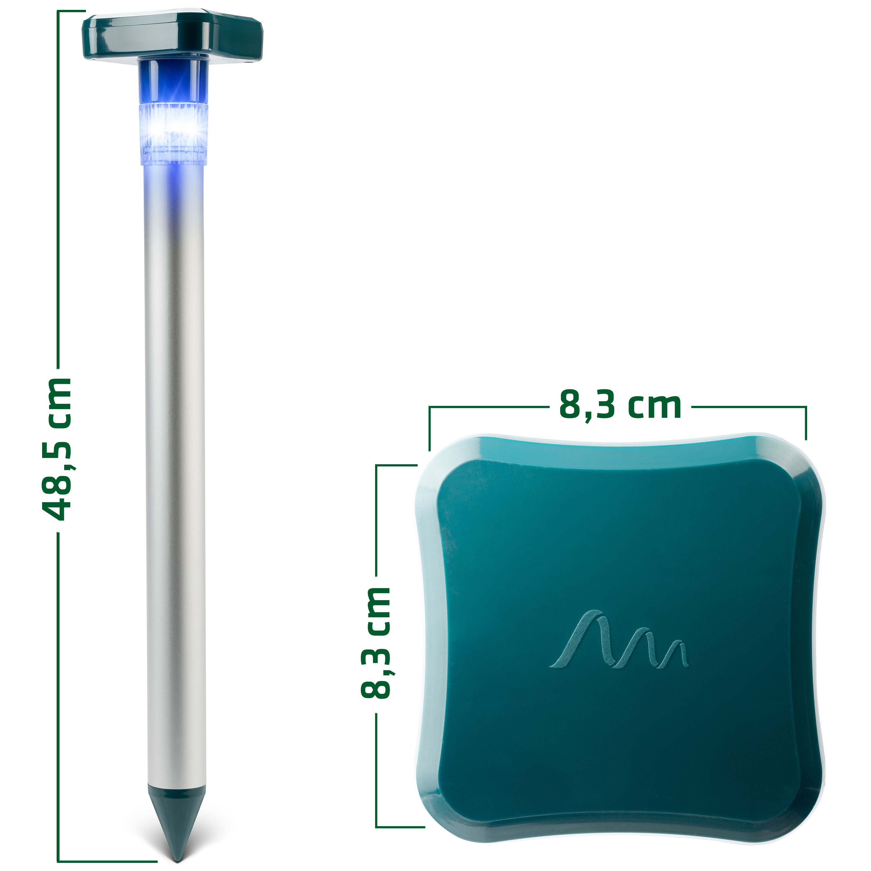 Die Abmessungen der Wildtierabwehr