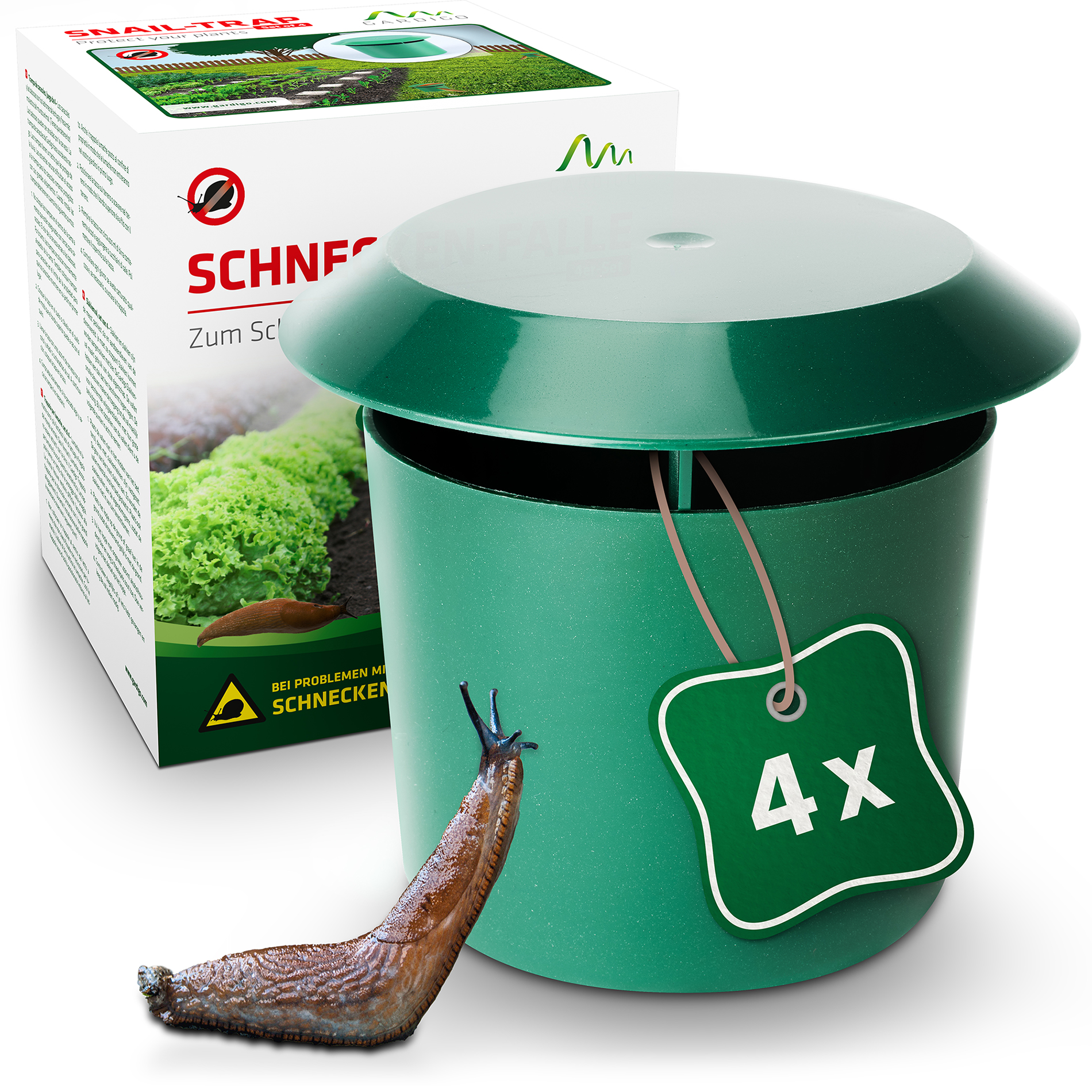 Trappola per Lumache con Rimedi Casalinghi, Set da 4