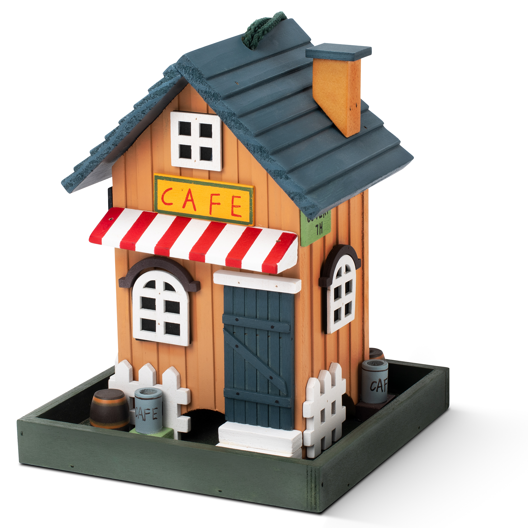 Mangiatoia per Uccelli "Café" | Struttura a Silos | Casetta per Uccelli Decorativa